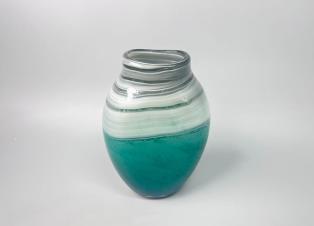 白绿纹路花瓶 商品图0