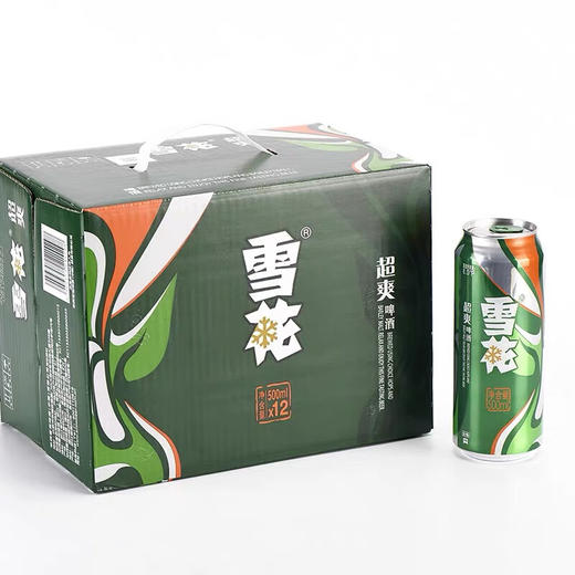 雪花超爽啤酒 易拉罐500ml*12罐 商品图0