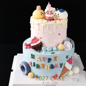 1027CAKE | 双层  chiikawa 立体奶油霜  (提前2天下单）