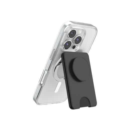 【站立MagSafe®卡包】琴键黑·Kick-Out站立卡包 WALLET卡包 Kick-Out站立卡包系列 黑色 商品图4