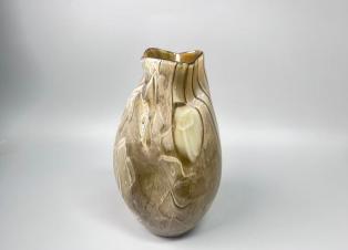 浅棕条纹不规则花瓶 商品图0