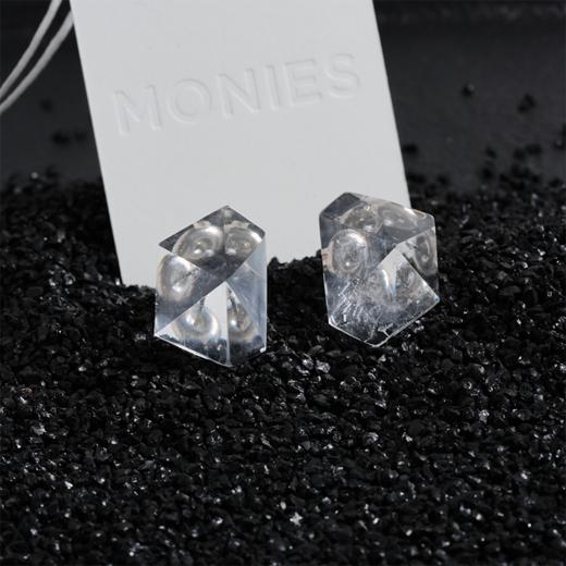 订购8周到｜MONIES-Mint-水晶 六棱锥 耳钉［丹麦设计师］ 商品图6