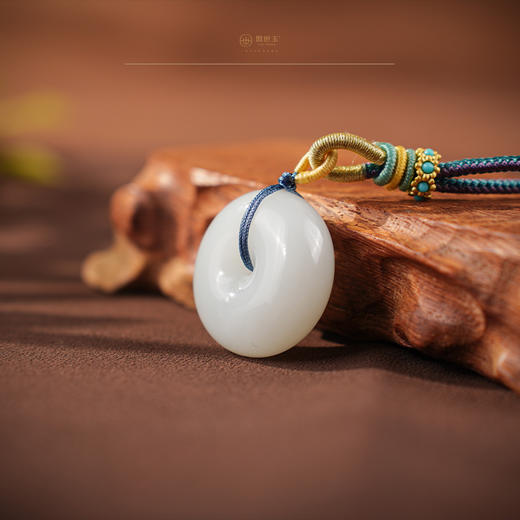 【颂安】羊脂白玉平安扣 商品图4