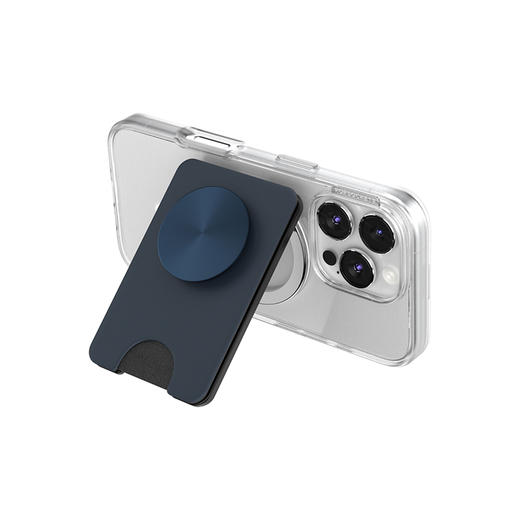 【站立MagSafe®卡包】松针蓝·Kick-Out站立卡包 WALLET卡包 Kick-Out站立卡包系列 蓝黑 商品图5
