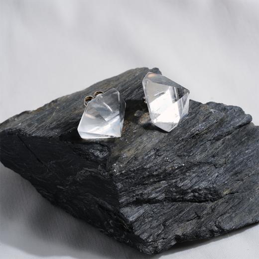 订购8周到｜MONIES-Mint-水晶 六棱锥 耳钉［丹麦设计师］ 商品图2