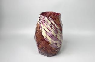 粉棕彩纹花瓶 商品图0