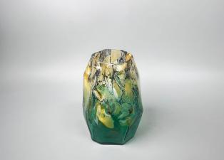 黄绿渐变异形花瓶 商品图0