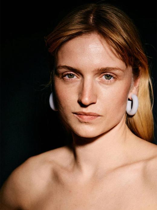 订购8周到｜MONIES-Fides-925银 聚酯 灰色 耳环［丹麦设计师］ 商品图0