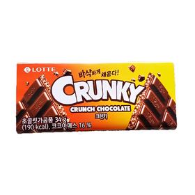 乐天 脆香巧克力板 34g