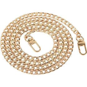 美国 包包链条(金色) 4条装 金属链条肩带 手提包肩带 斜挎包替换链条配饰