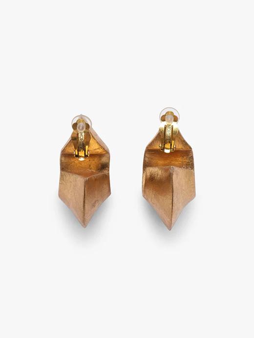 订购8周到｜MONIES-Baku-相思木 金箔 耳夹（无需耳洞）［丹麦设计师］ 商品图5