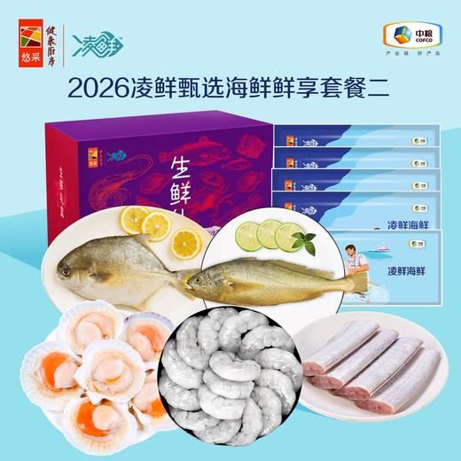 【分仓直发包邮】2026中粮凌鲜甄选海鲜鲜享套餐二 （生鲜冻品收到货后请及时放入冰箱储存，如在运输过程中有解冻属正常现象，并不影响品质，请放心食用） 商品图0