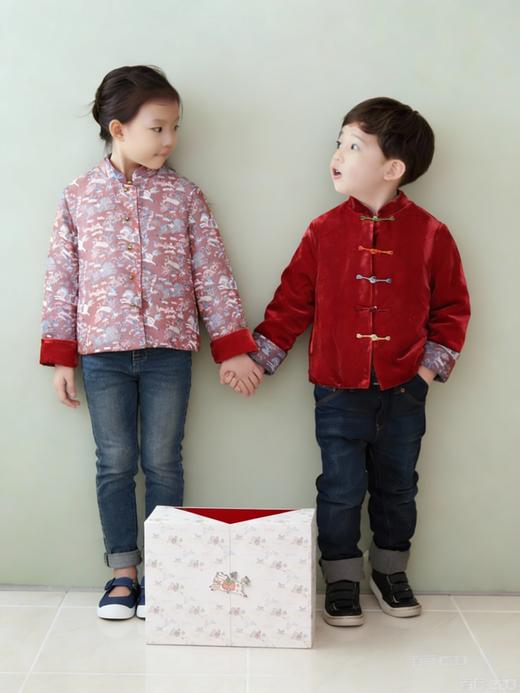 盛唐牡丹 | Kids中国红马跃新春双穿外套&PeaceBio面霜&身体乳×东方境礼盒 商品图6