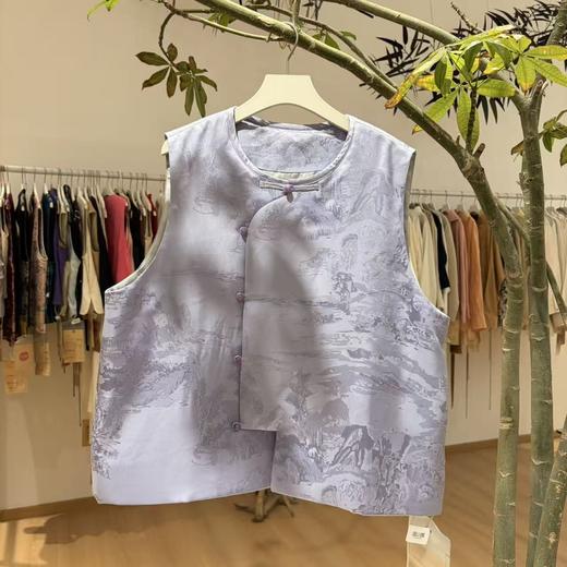 【2026东衣作】新中式马甲（25802173日月新-高定款） 商品图0