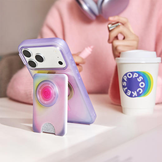 【站立MagSafe®卡包】日出紫·Kick-Out站立卡包 WALLET卡包 Kick-Out站立卡包系列 紫色 商品图1