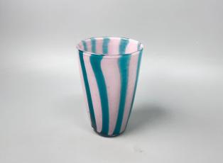 蓝白条纹花瓶 商品图0