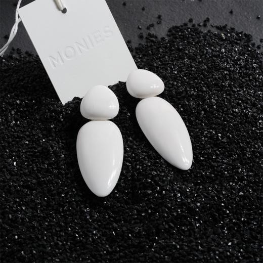 北京仓｜MONIES-Sao Paulo-圣保罗 白色 耳夹（无需耳洞）［丹麦设计师］ 商品图1