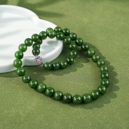 【鹤岚】俄罗斯碧玉项链 商品图1