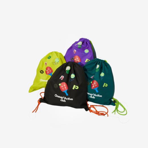 oneup防泼水印花束口背包 商品图0