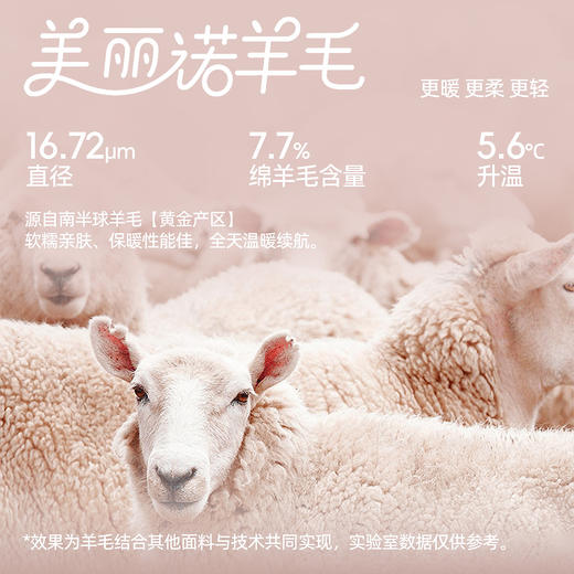 好奇蜜斯羊毛保暖内衣女发热抗静电肌底衣秋冬内搭打底衫加绒秋衣-罗温功能版 商品图1