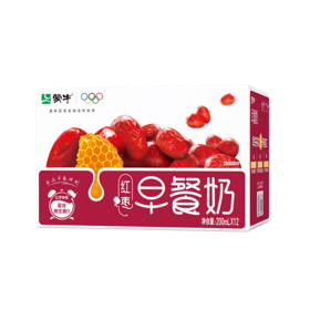蒙牛早餐奶红枣200ml*12盒