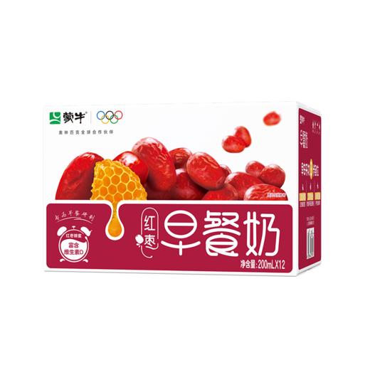 蒙牛早餐奶红枣200ml*12盒 商品图0