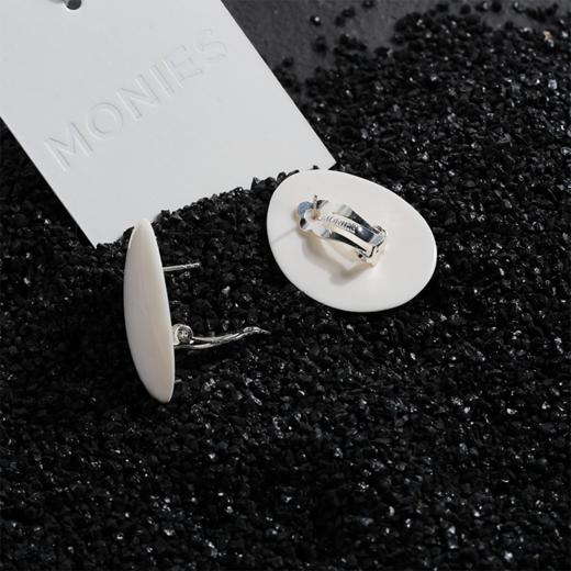 北京仓｜MONIES-Lima-白色 骨料 耳环［丹麦设计师］ 商品图3