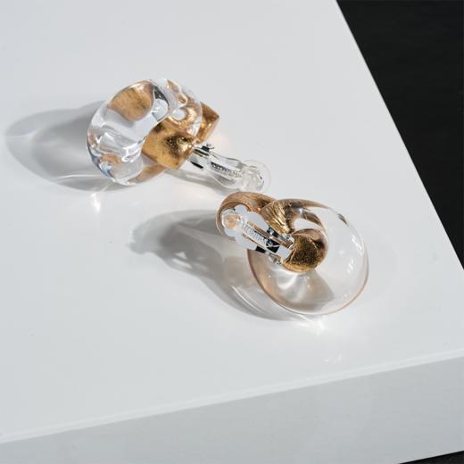 北京仓｜MONIES-Havana-亚克力 金箔 耳夹（无需耳洞）［丹麦设计师］ 商品图3