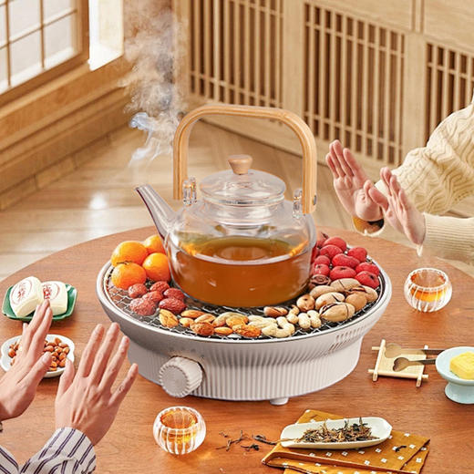 飞图乐（FTLY）月影白电围炉煮茶套装（电陶炉+玻璃壶） LP 商品图2