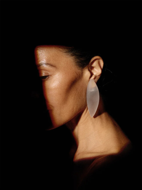 订购8周到｜MONIES-Nimara-亚克力 耳夹（无需耳洞）［丹麦设计师］