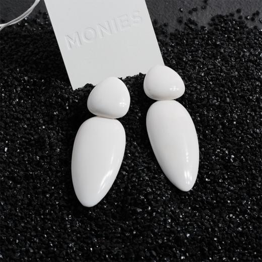 北京仓｜MONIES-Sao Paulo-圣保罗 白色 耳夹（无需耳洞）［丹麦设计师］ 商品图2