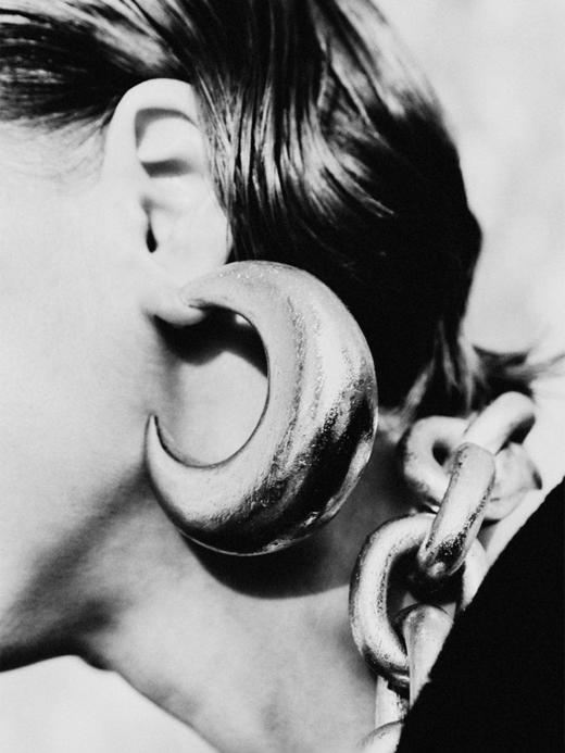 订购8周到｜MONIES-Half moon-相思木 银箔 耳环［丹麦设计师］ 商品图1