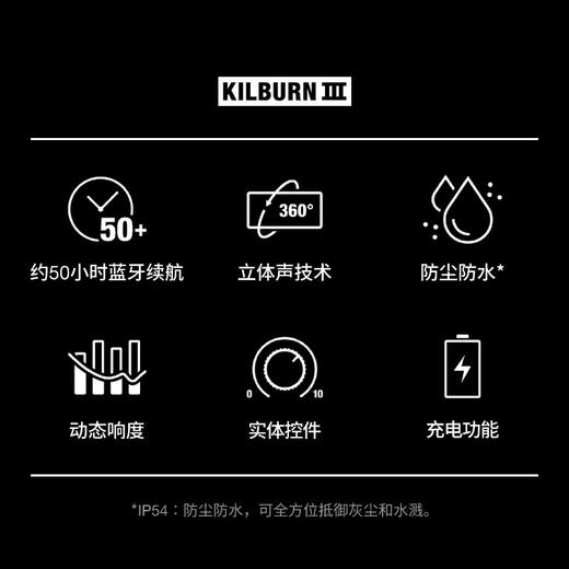 Marshall/马歇尔 KILBURN 3代 便携蓝牙音箱 大音量蓝牙音响低音炮便携音箱 商品图4
