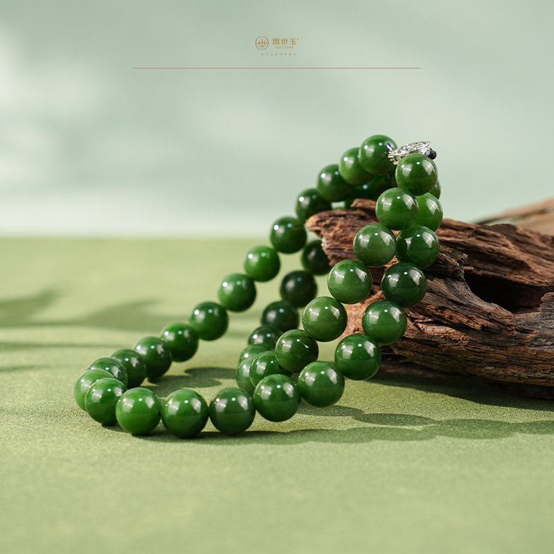 【鹤岚】俄罗斯碧玉项链