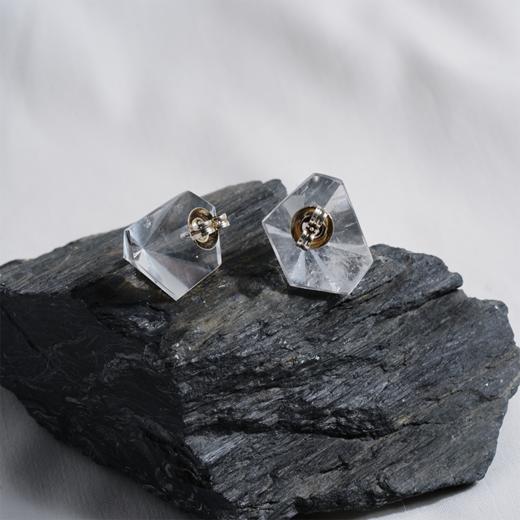 订购8周到｜MONIES-Mint-水晶 六棱锥 耳钉［丹麦设计师］ 商品图3