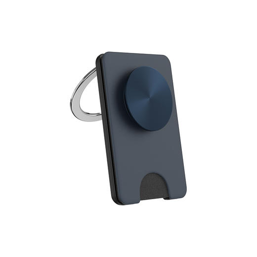 【站立MagSafe®卡包】松针蓝·Kick-Out站立卡包 WALLET卡包 Kick-Out站立卡包系列 蓝黑 商品图0