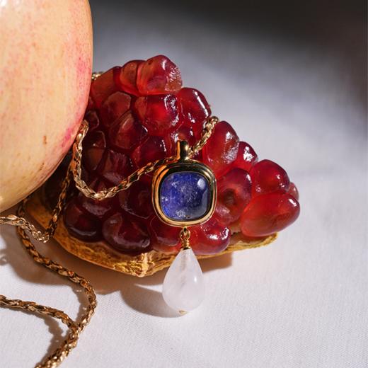 北京仓｜Goossens Paris-RENAISSANCE-宝蓝色 水滴 吊坠 项链［法国设计师］ 商品图1