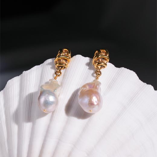 北京仓｜Goossens Paris-RIVIERA-巴洛克珍珠 耳钉［法国设计师］ 商品图0