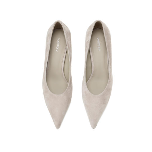 westory2026年春季羊京尖头中跟极简单鞋通勤百搭浅口鞋S26AE50571 商品图12