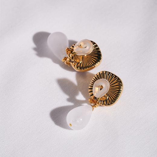 北京仓｜Goossens Paris-RENAISSANCE-粉紫色 水滴 耳环［法国设计师］ 商品图6