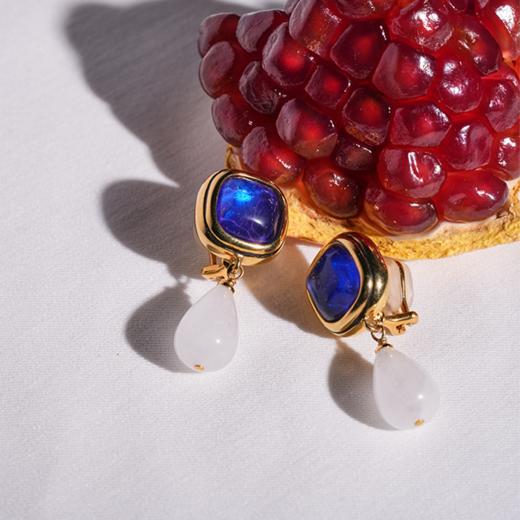 北京仓｜Goossens Paris-RENAISSANCE-宝蓝色 水滴 耳环［法国设计师］ 商品图1