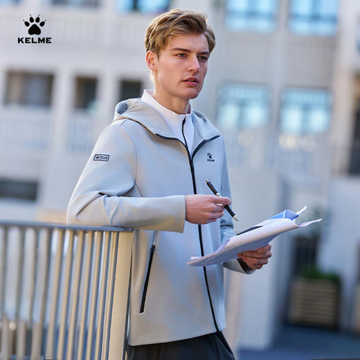 卡尔美重塑燃点系列男士针织外套（连帽）6613WT1002 商品图2