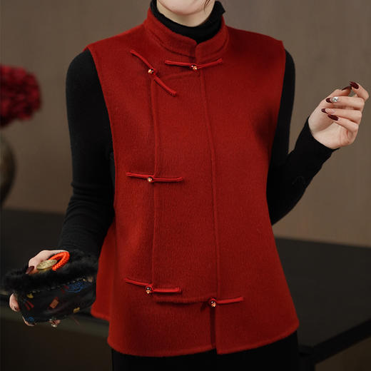 【不退不换】【预售7天】良木礼国风羊毛马甲（3754） 商品图3