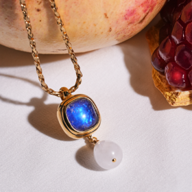 北京仓｜Goossens Paris-RENAISSANCE-宝蓝色 水滴 吊坠 项链［法国设计师］