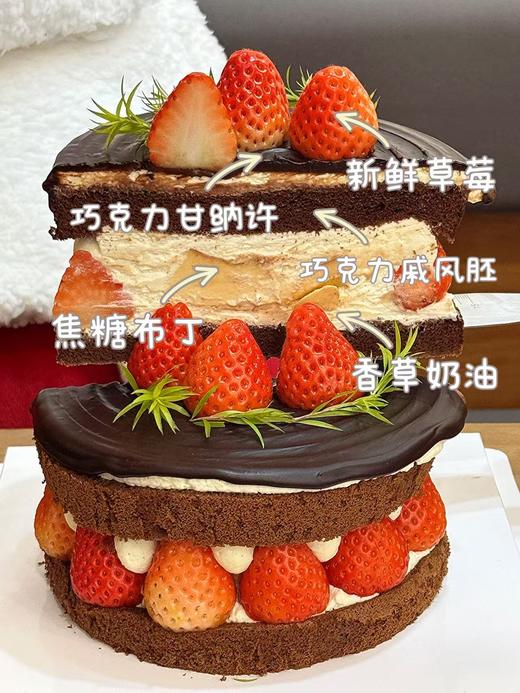 巧克力草莓布丁蛋糕 商品图2