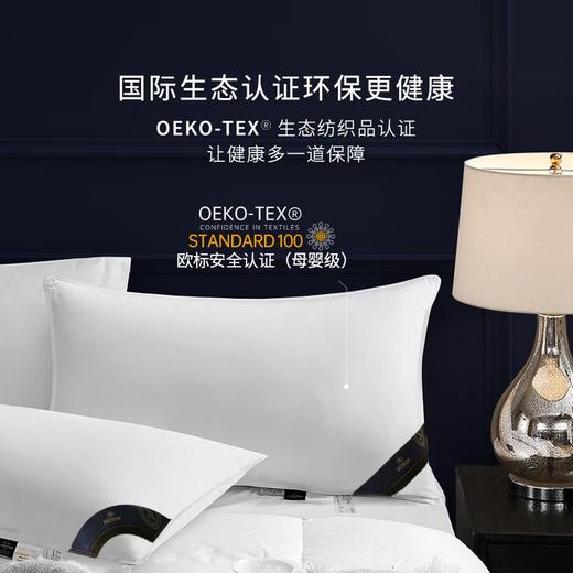 康尔馨 100S全棉A类希尔顿羽绒枕芯 单只74*48cm 商品图0