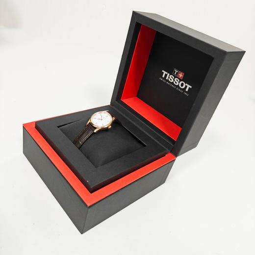 天梭1853Tissot俊雅新款纤薄简约皮带石英女表 商品图4