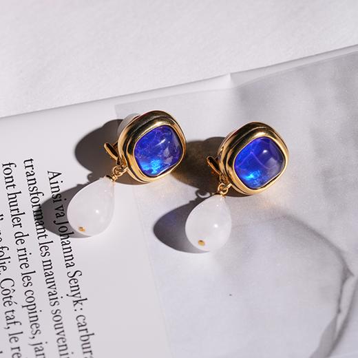 北京仓｜Goossens Paris-RENAISSANCE-宝蓝色 水滴 耳环［法国设计师］ 商品图3