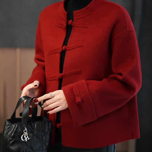 【预售7天】良木礼羊毛盘扣外套（1308） 商品图2