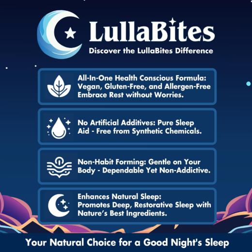 【FDA认证】 美国 LullaBites 天然成分助眠软糖 不含褪黑素 草莓味 60粒/盒 商品图4